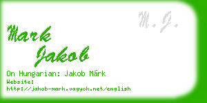 mark jakob business card