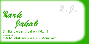 mark jakob business card